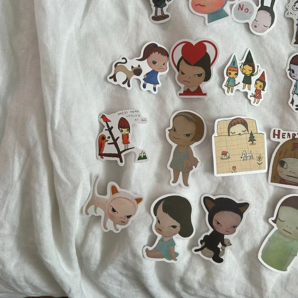 Yoshitomo Nara Sticker Pack Set of 50 Matte Style Laptop Stickers